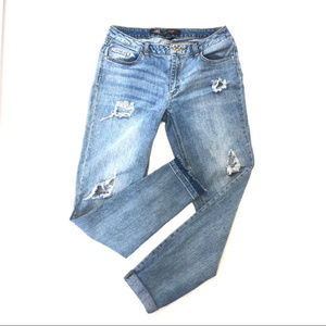 ABS ALLEN SCHWARTZ Distressed Skinny Jeans